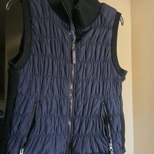Calvin Klein Navy Quilted Puffer Vest